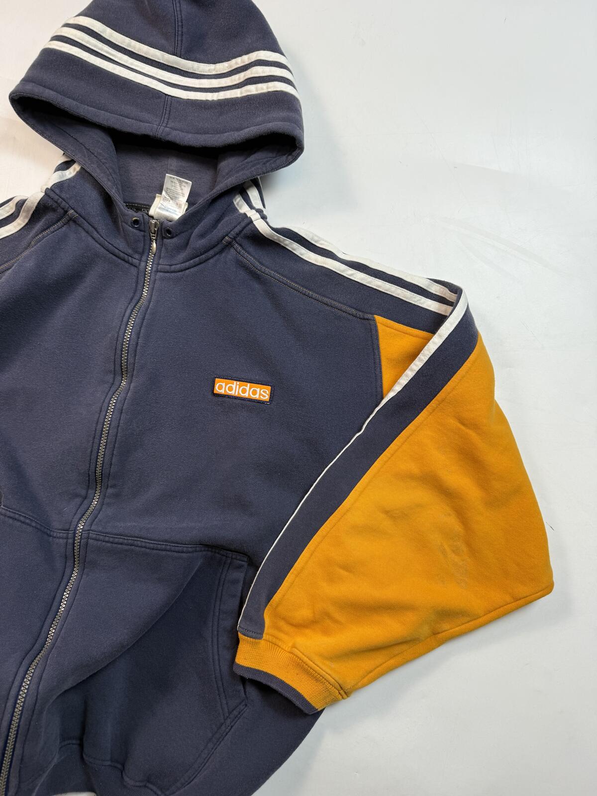 Vintage 90s adidas originals full zip hoodie (XL)