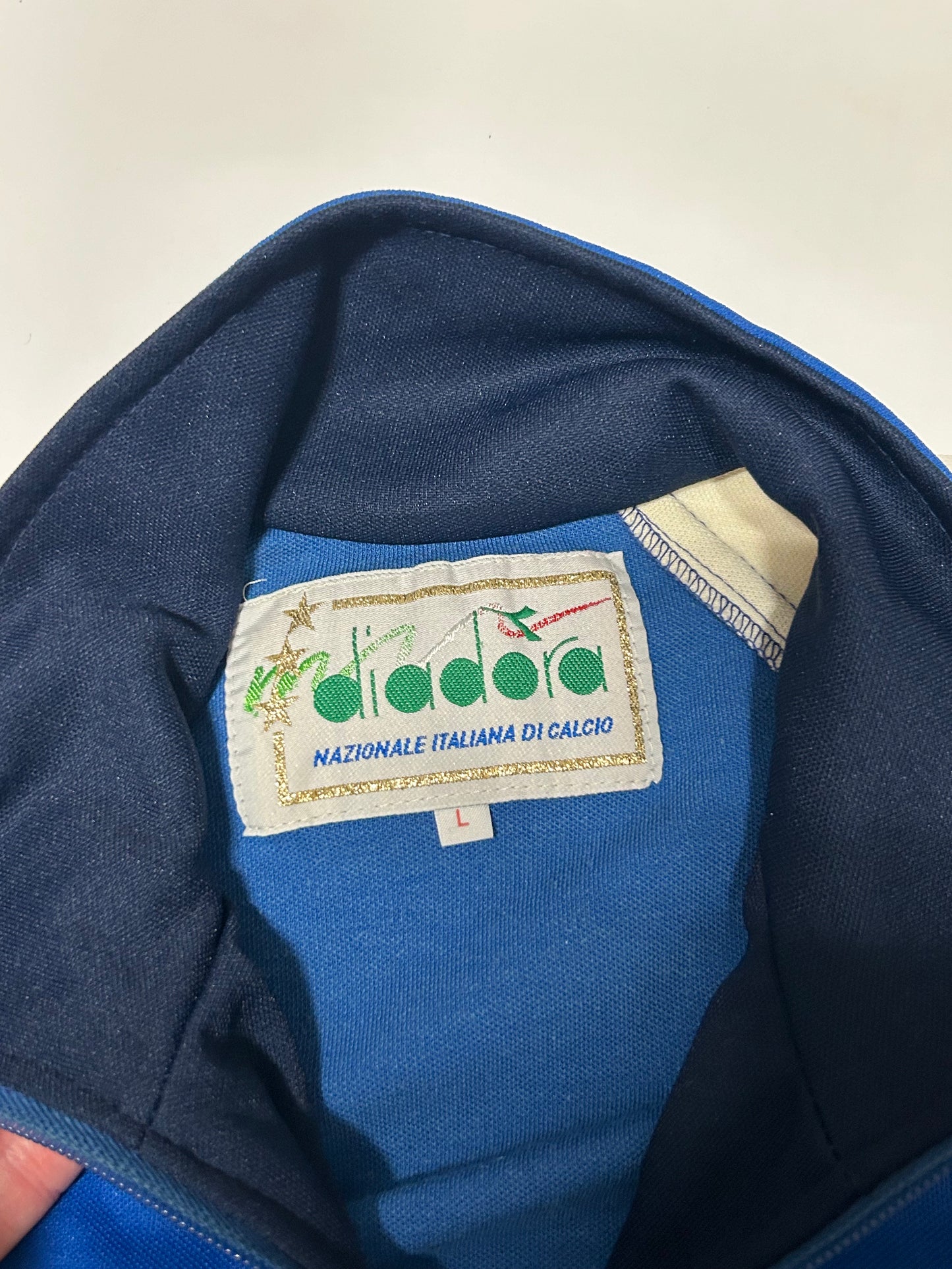 Vintage Italy 1990/92 Diadora football track jacket (L)