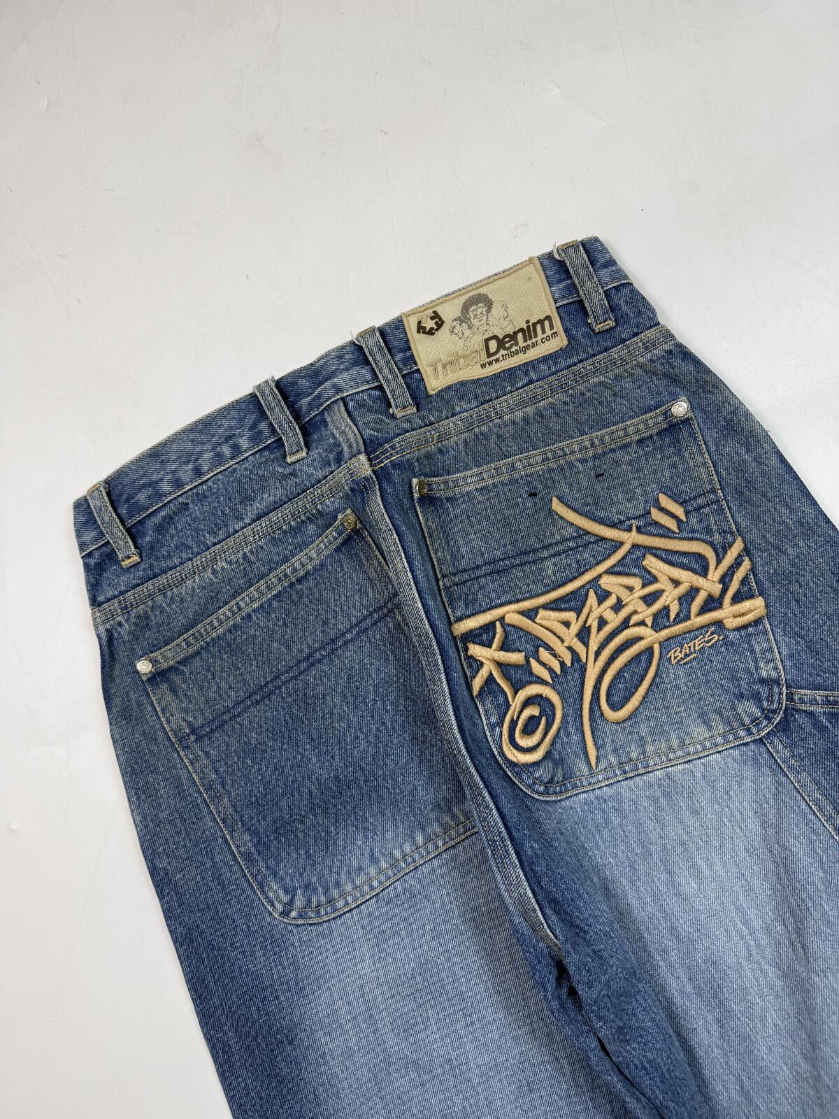 Vintage Y2K baggy hip hop jorts (W28)