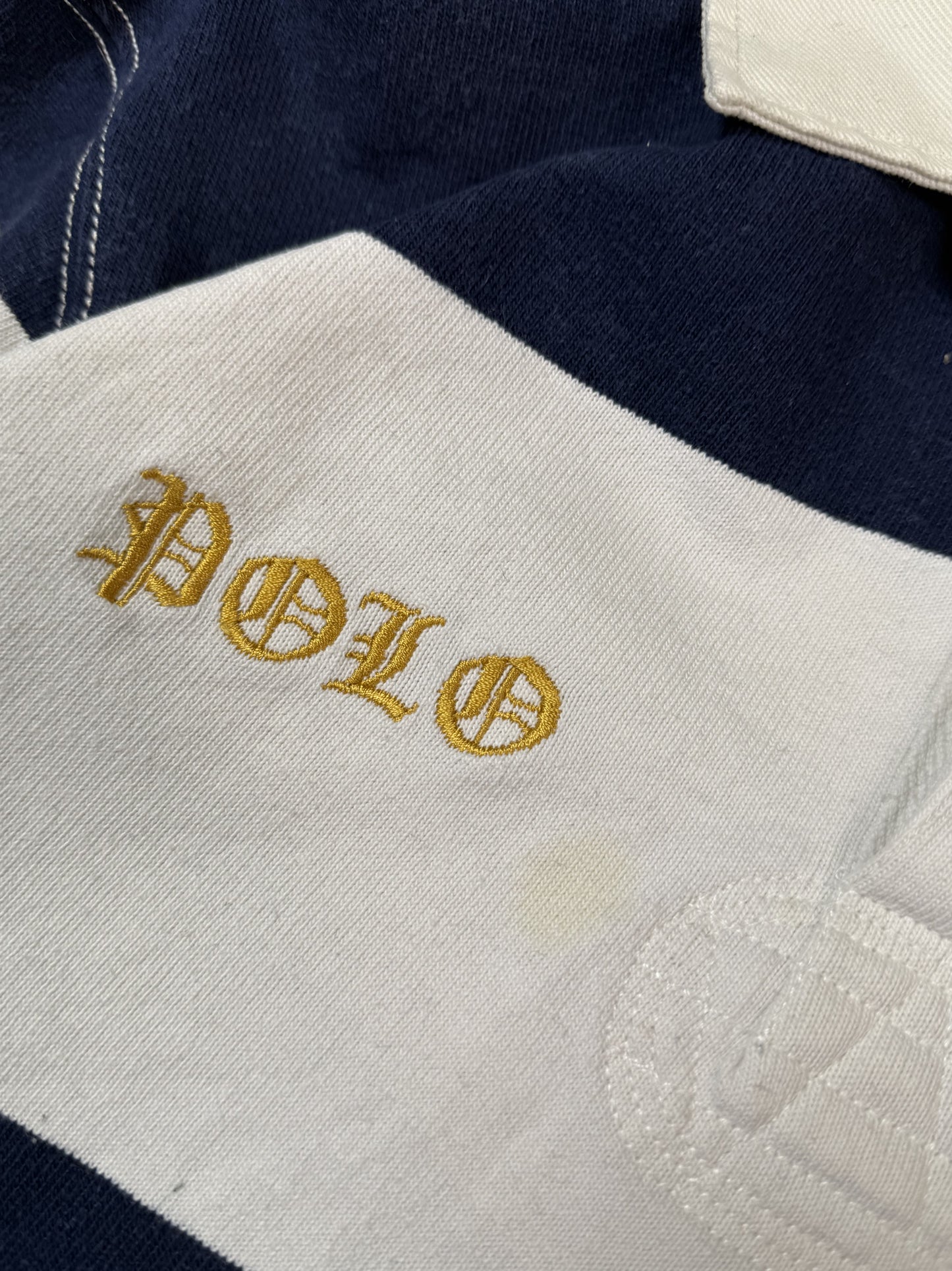 Vintage 90s Polo Ralph Lauren striped rugby polo (XL)