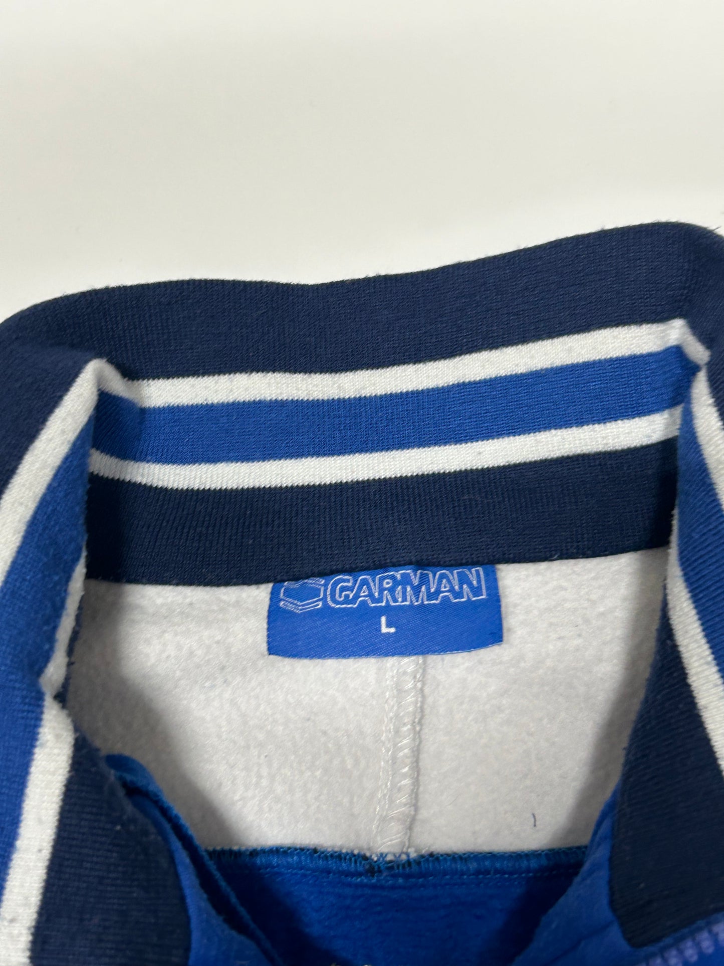 Vintage Italy rugby spell out quarter zip sweatshirt (L)