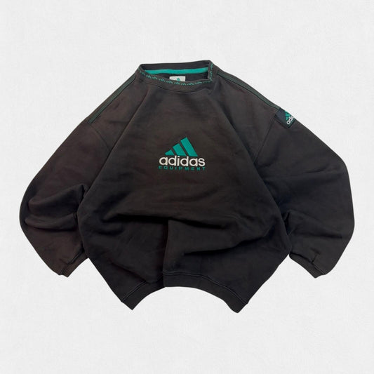 Vintage 90s adidas equipment centre logo sweatshirt (L)