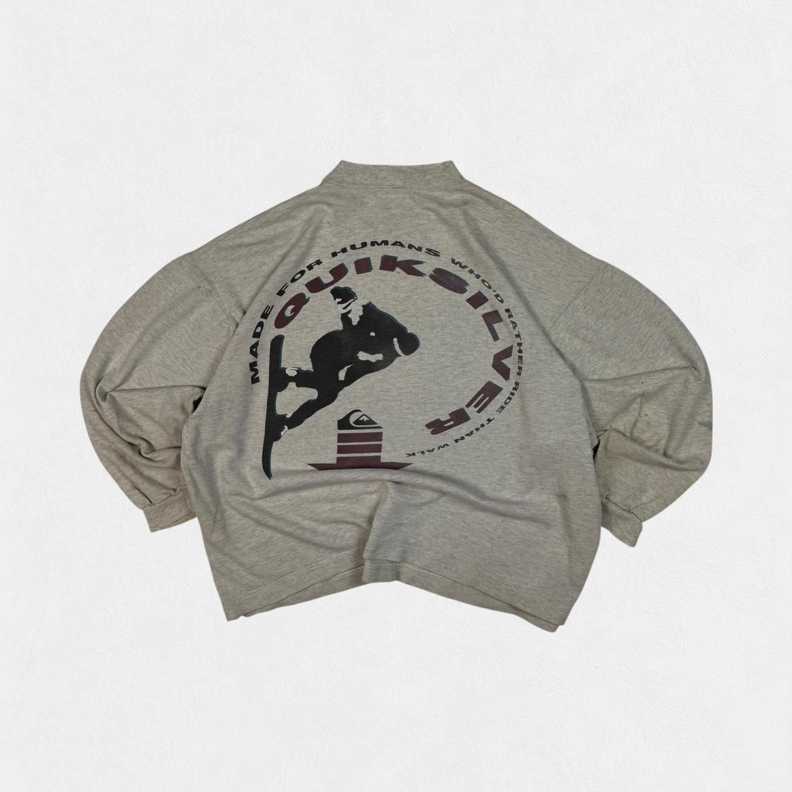 Vintage 90s Quiksilver snowboarding graphic sweatshirt (L)