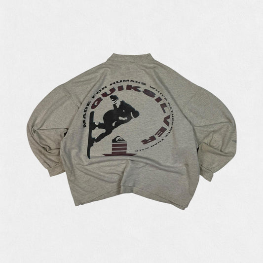 Vintage 90s Quiksilver snowboarding graphic sweatshirt (L)