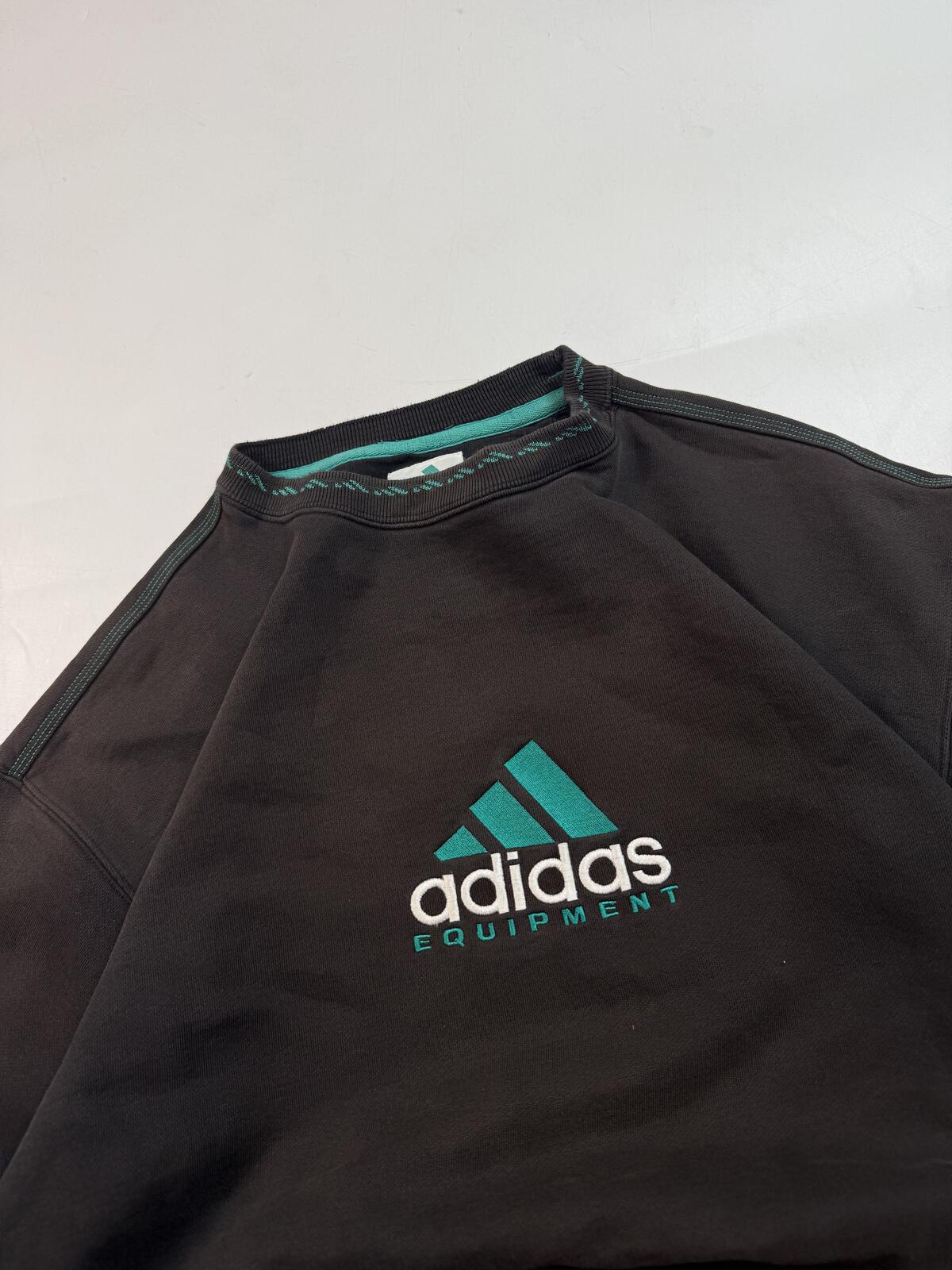 Vintage 90s adidas equipment centre logo sweatshirt (L)