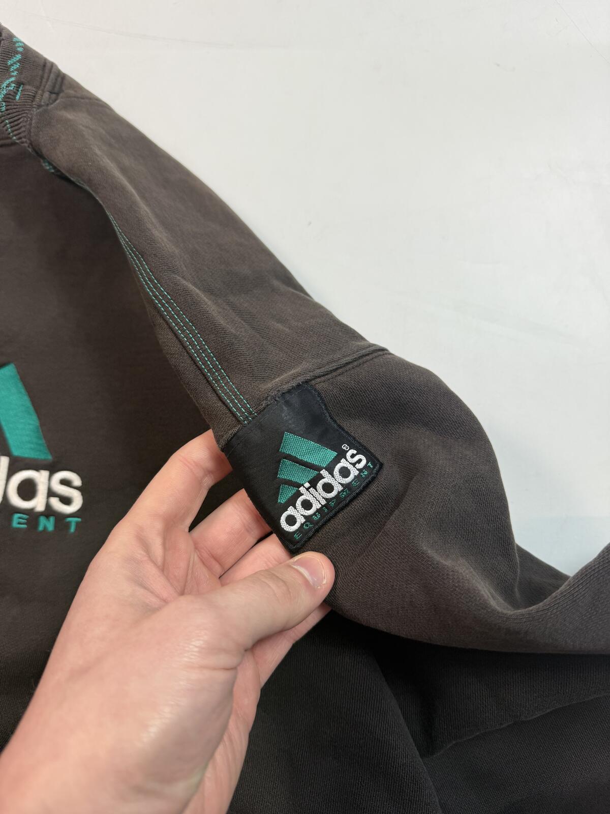 Vintage 90s adidas equipment centre logo sweatshirt (L)