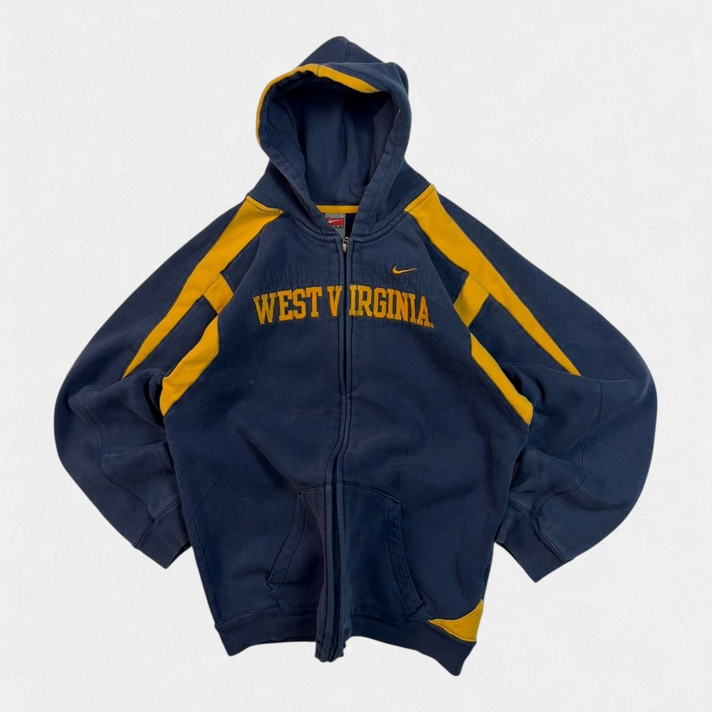 Vintage Nike West Virginia zip up hoodie (S)