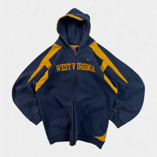 Vintage Nike West Virginia zip up hoodie (S)