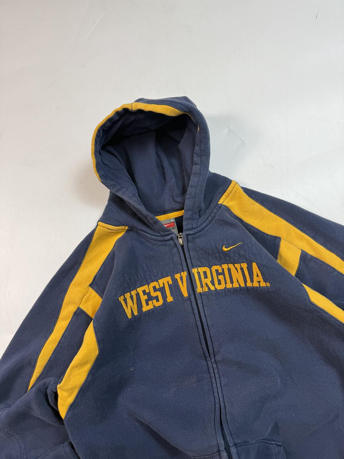 Vintage Nike West Virginia zip up hoodie (S)