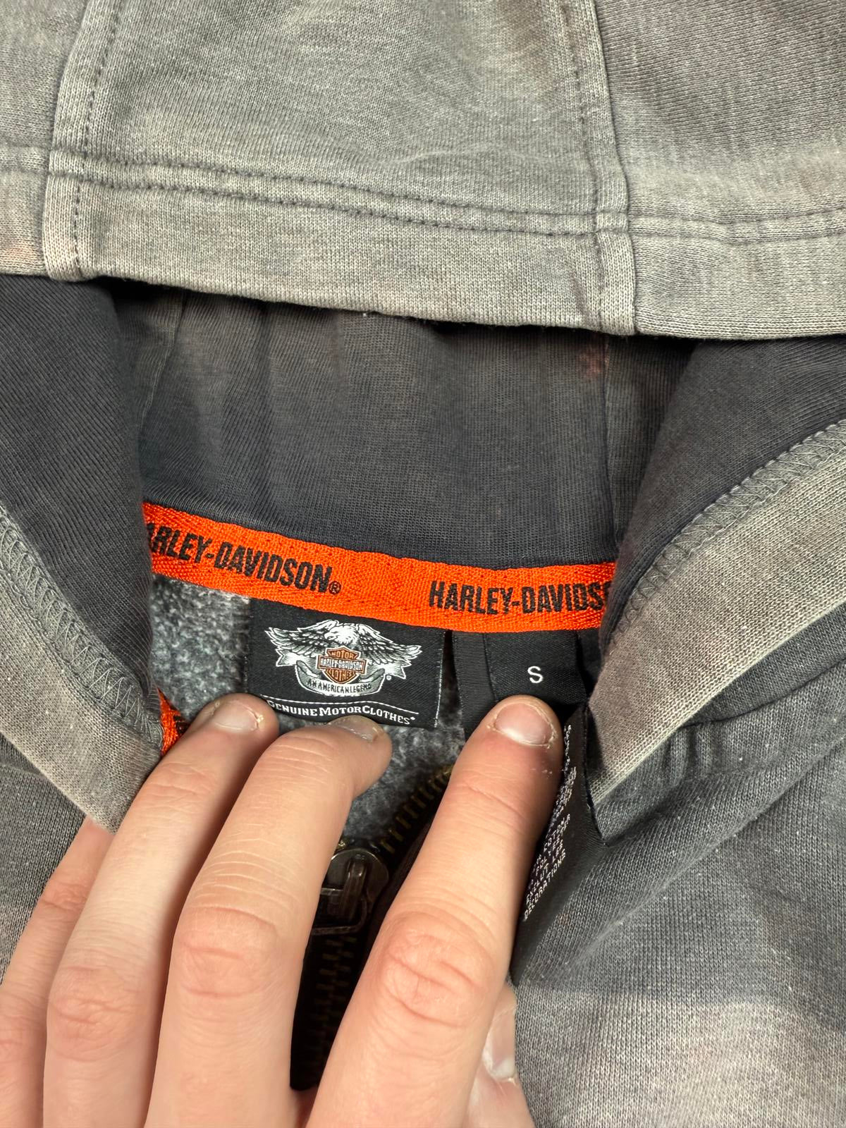 Vintage Harley Davidson full zip hoodie (S)