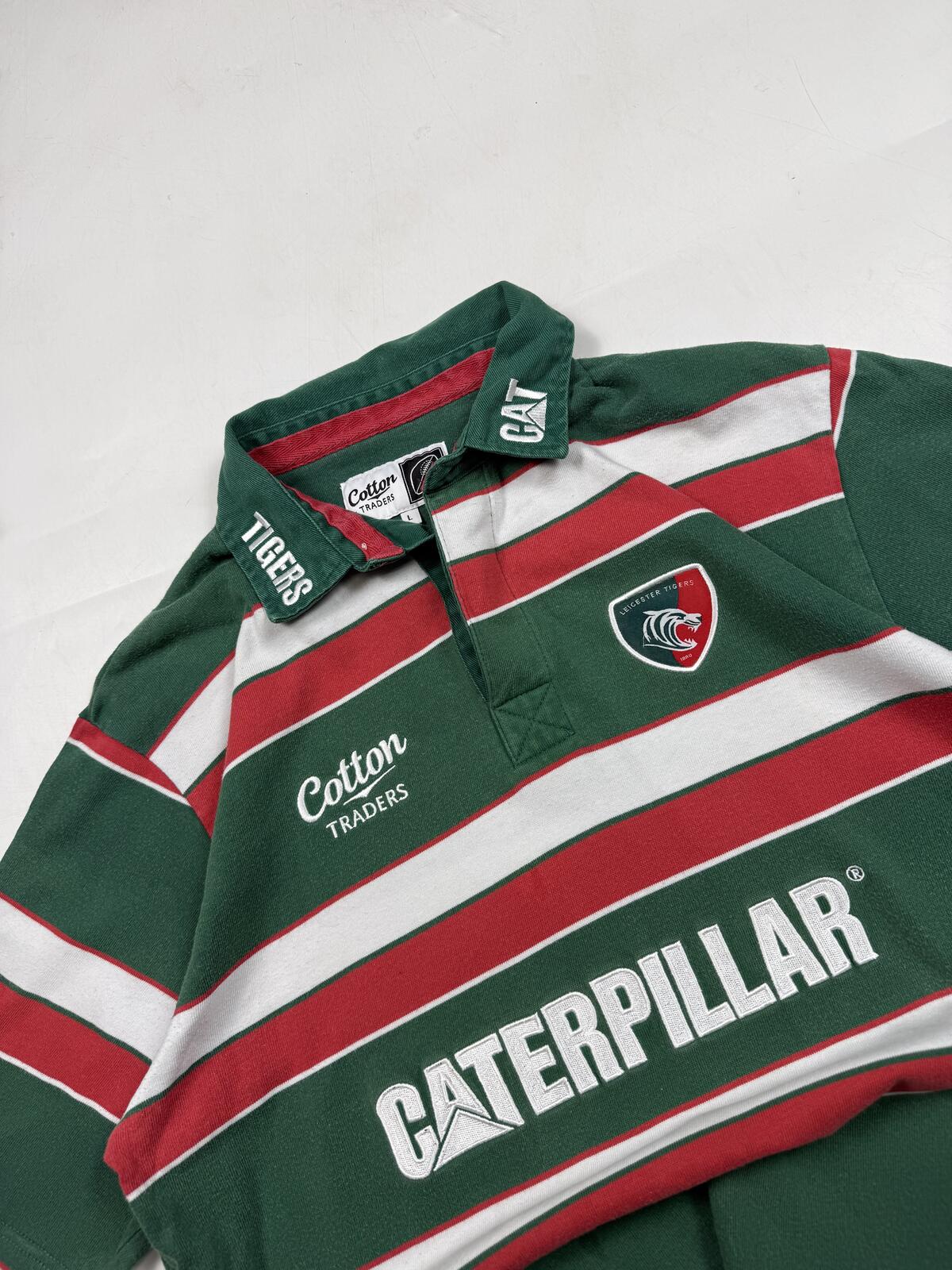Vintage Leicester Tigers 2009/10 cotton traders rugby shirt (L)