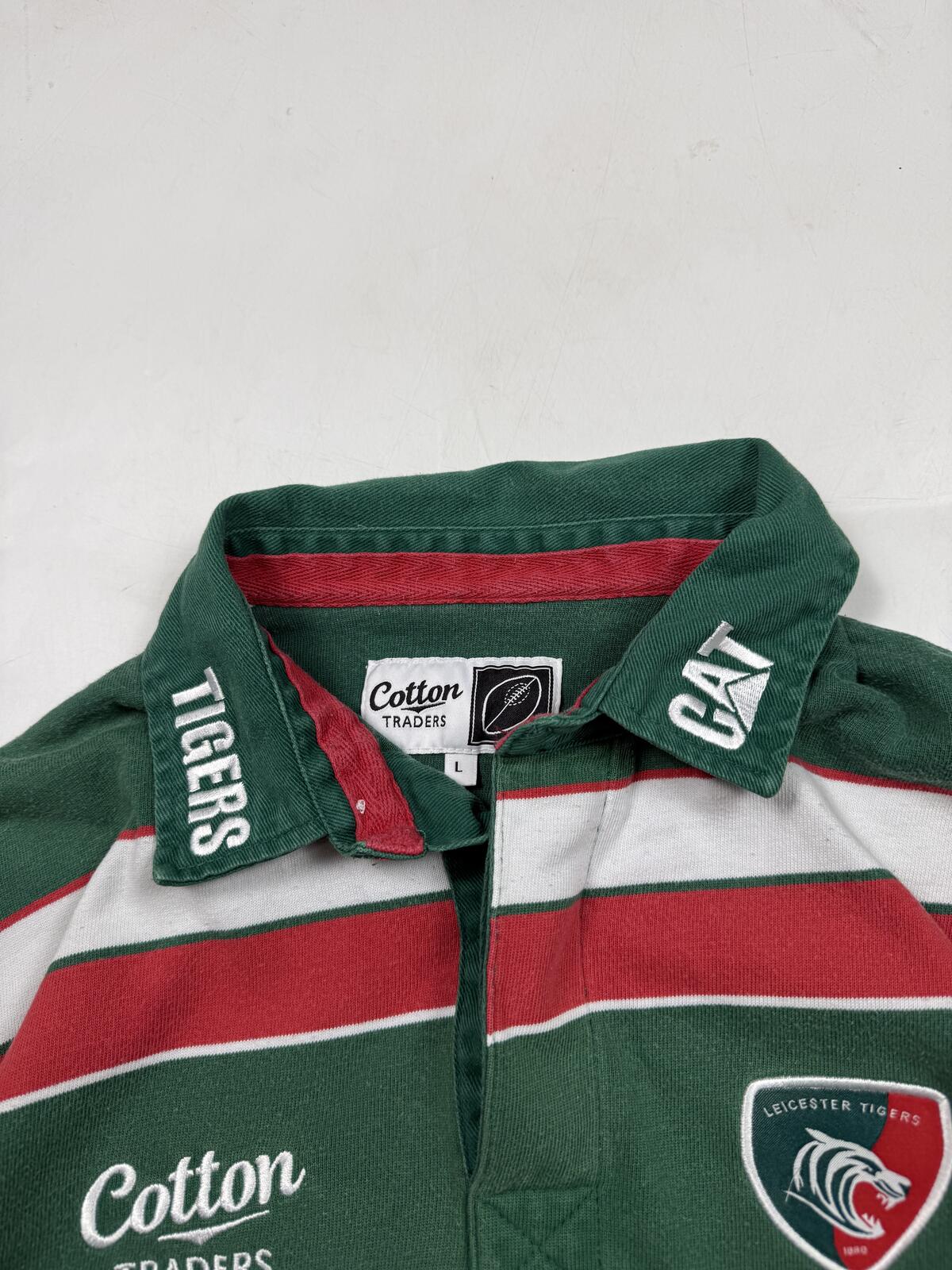 Vintage Leicester Tigers 2009/10 cotton traders rugby shirt (L)