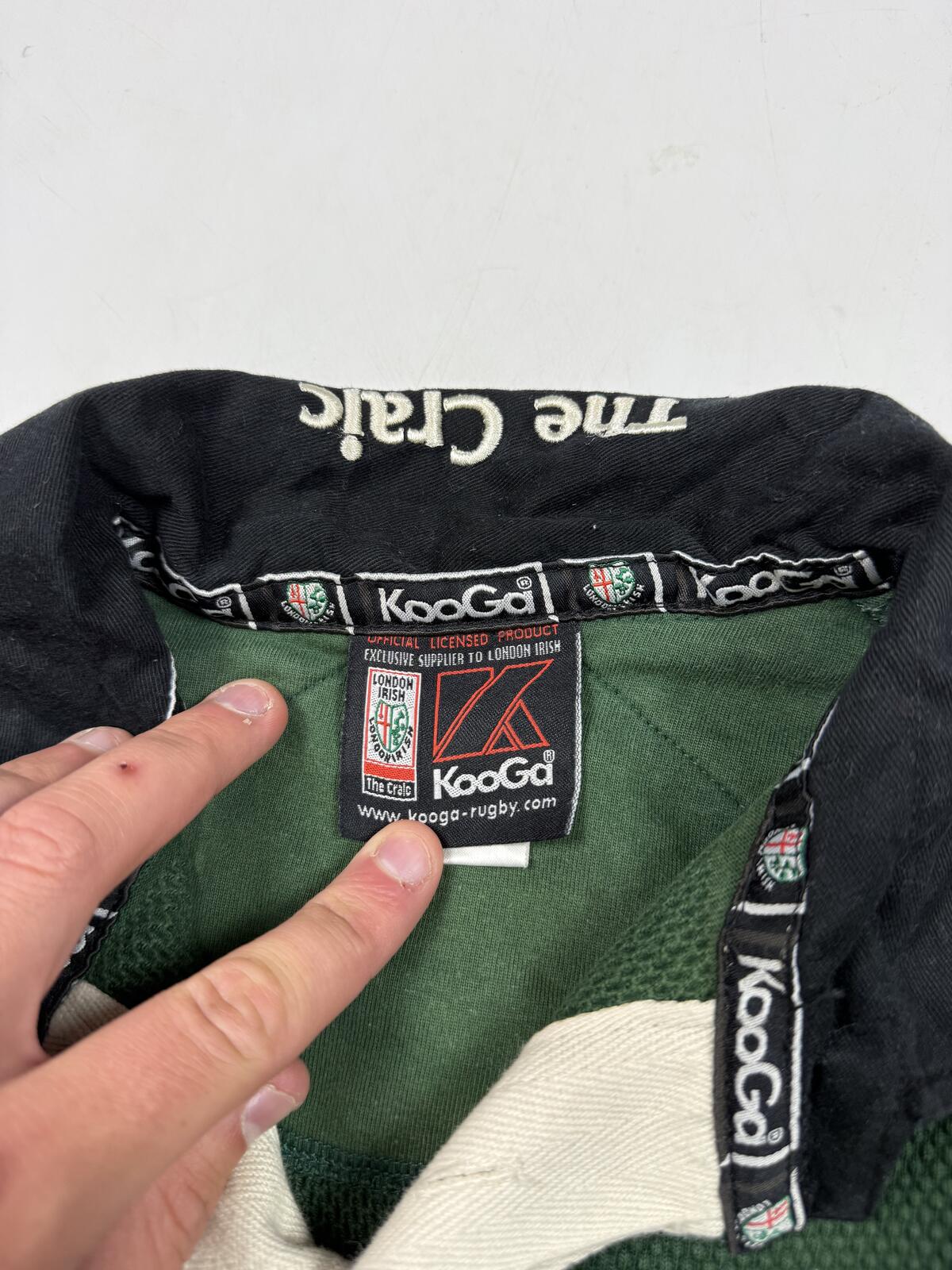 Vintage London Irish 2001/02 Kooga rugby shirt (M)