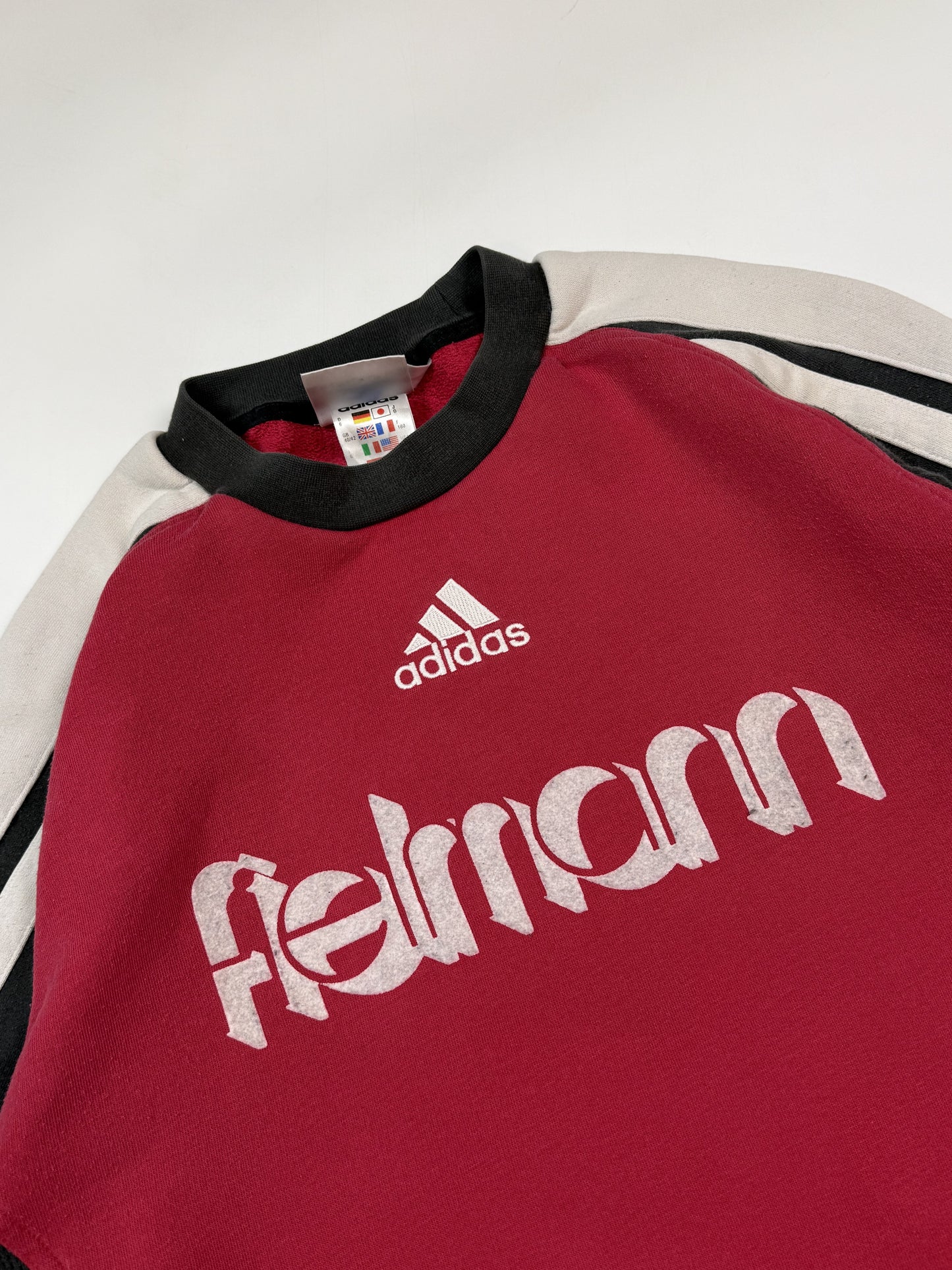 Vintage 90s Adidas colour block sweatshirt (M)