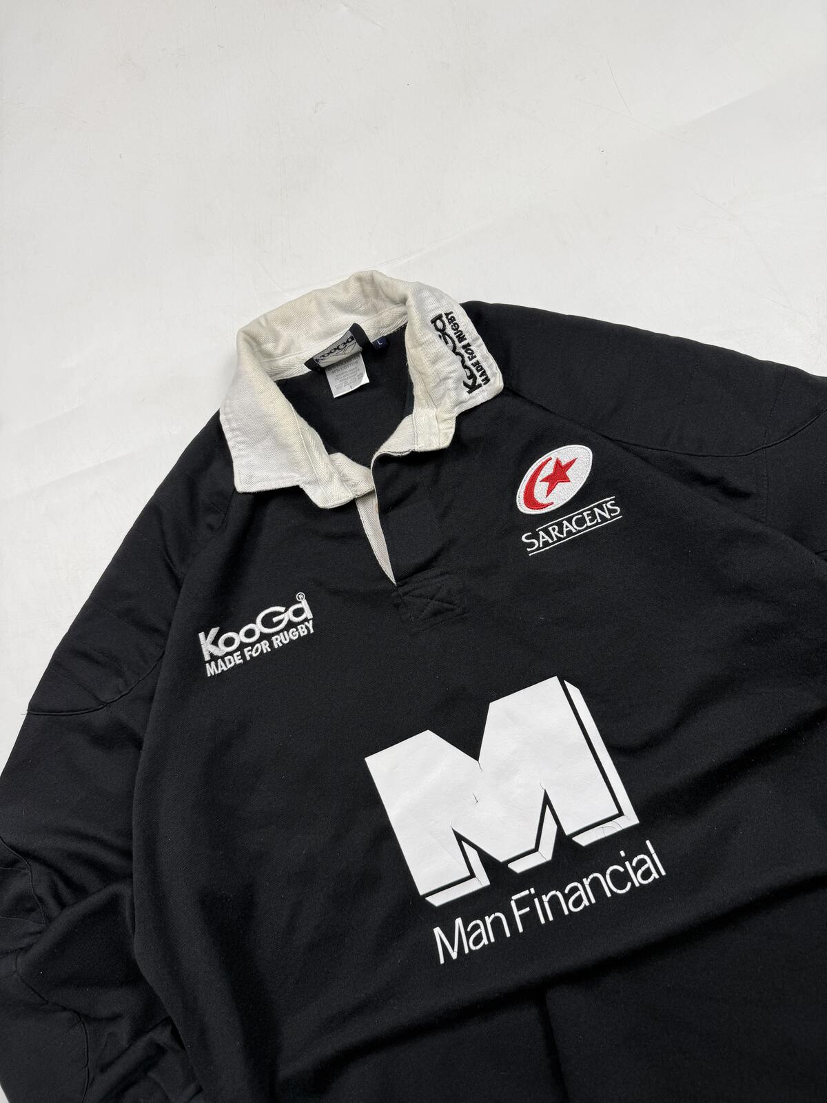 Vintage Saracens 2004/05 Kooga home rugby shirt (L)