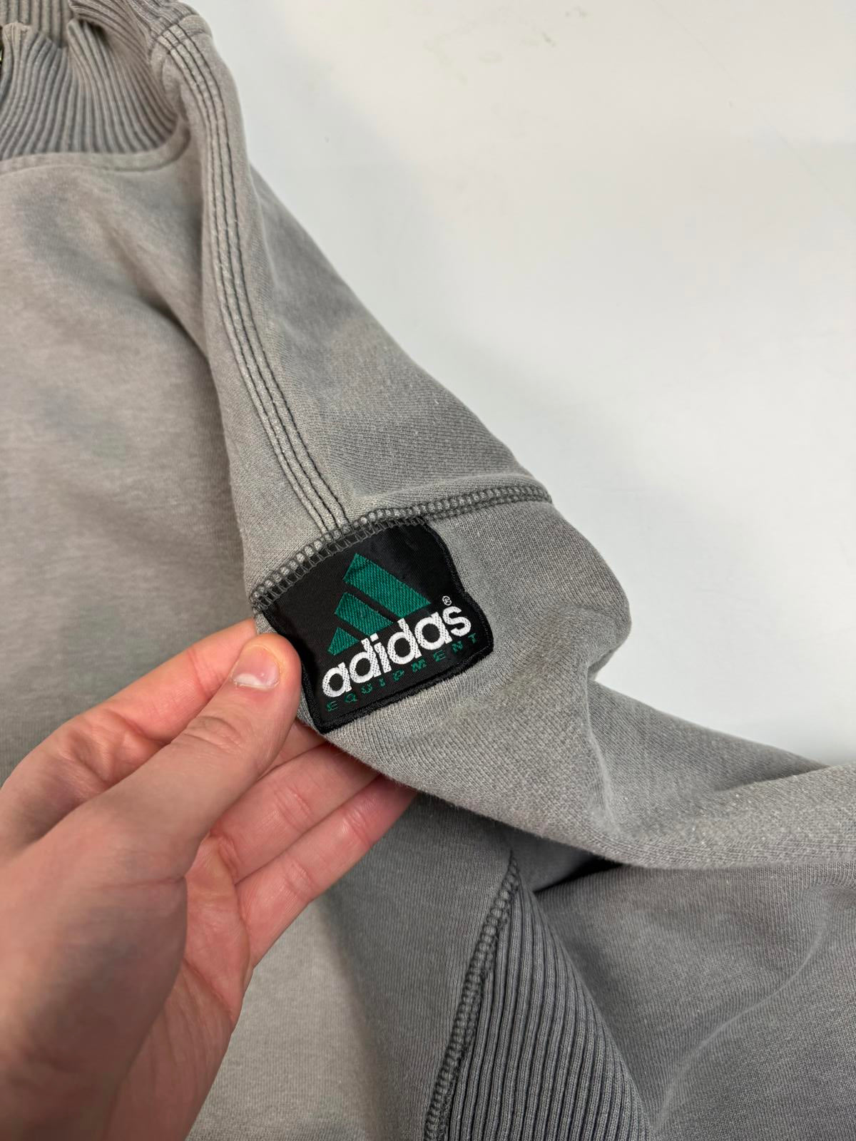 Vintage 90s adidas equipment quarter zip sweatshirt (L)