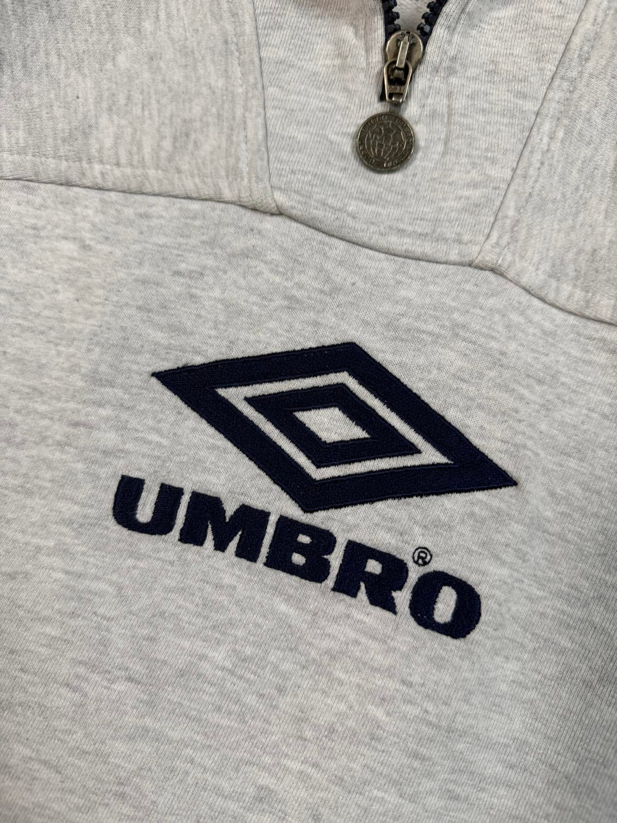 Vintage 90s Umbro quarter zip sweatshirt (S)