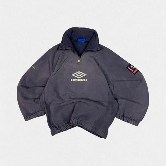 Vintage 90s Umbro pro training quarter zip sweatshirt (L)