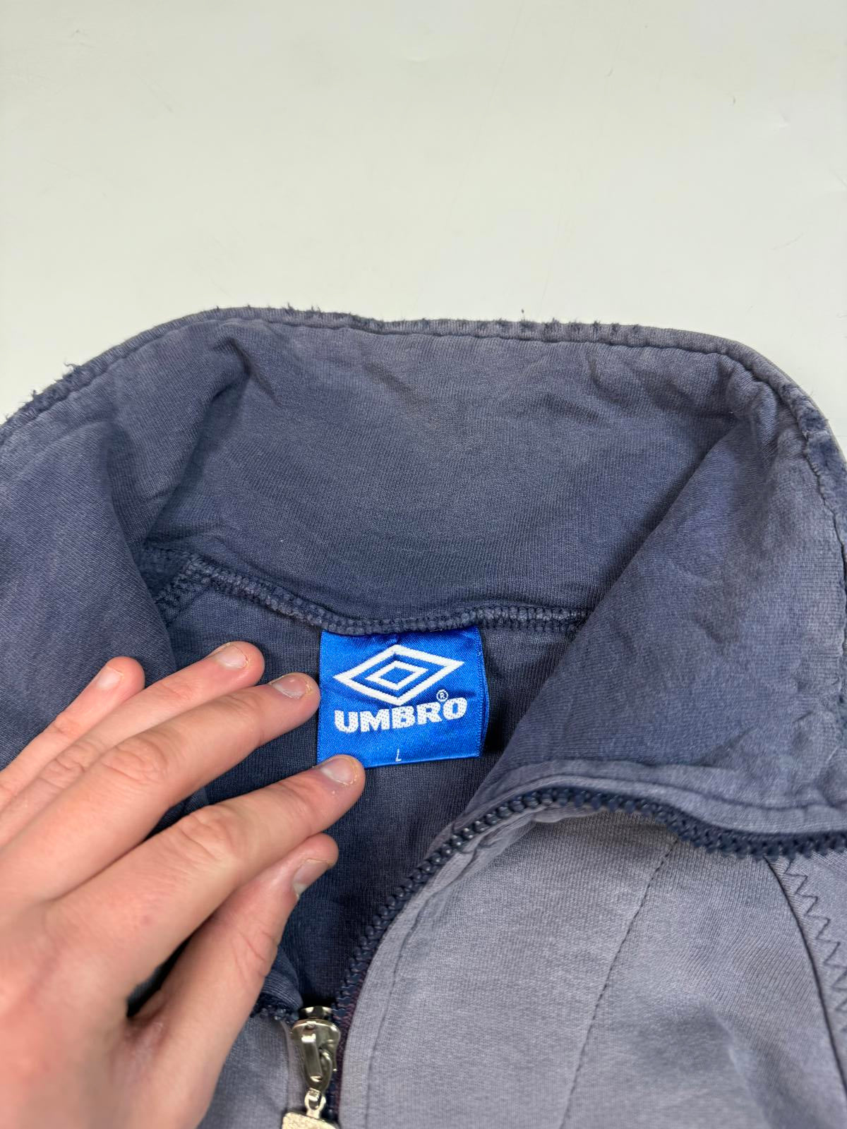 Vintage 90s Umbro pro training quarter zip sweatshirt (L)