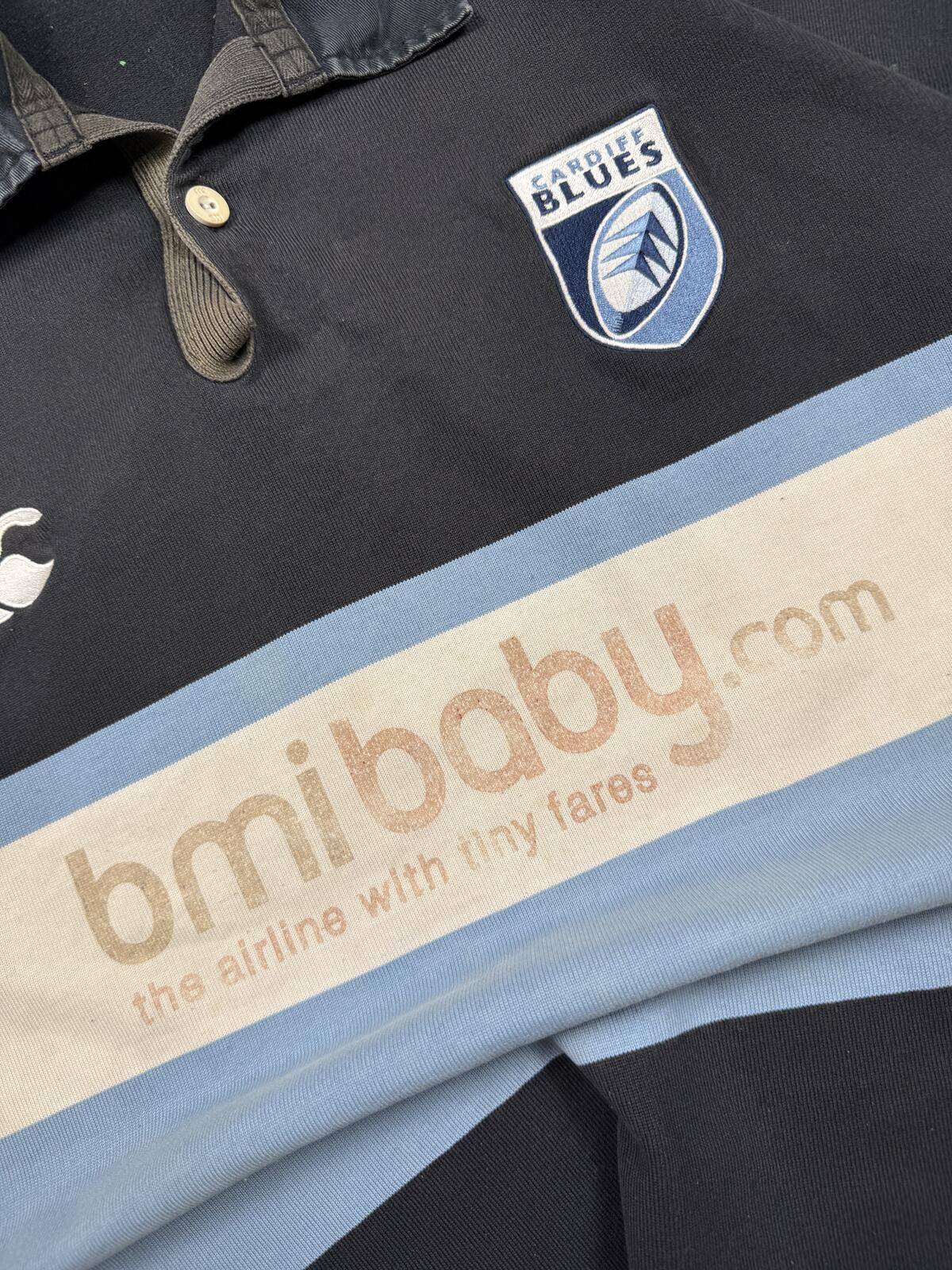 Vintage Cardiff Blues 2004/05 Canterbury rugby shirt (XL)