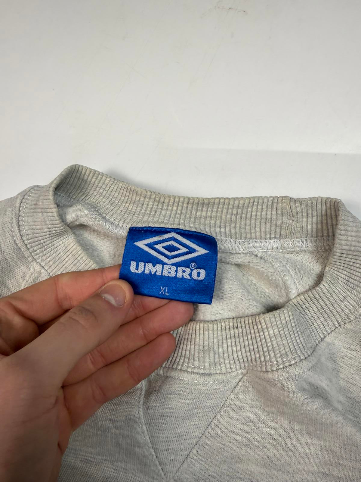 Vintage 90s Umbro pro training centre logo sweatshirt (XL)