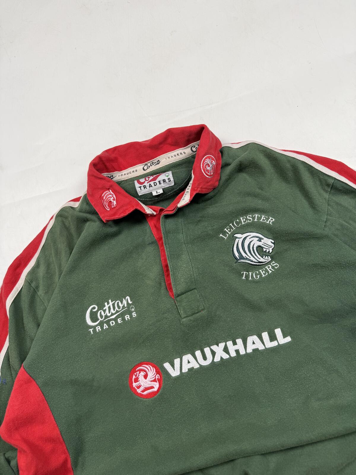 Vintage Leicester tigers 2001/02 Cotton Traders rugby shirt (L)