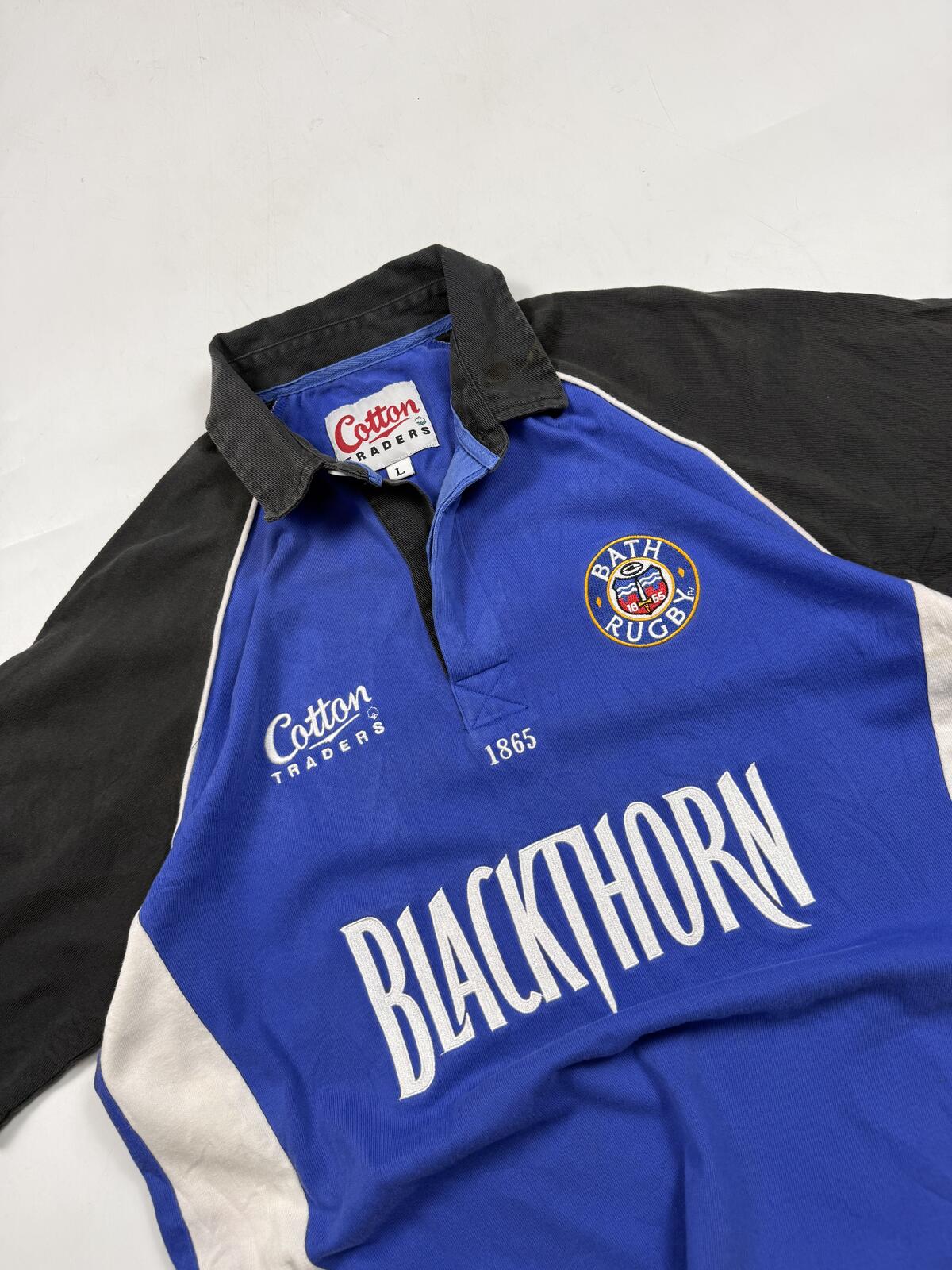 Vintage Bath 2003-05 Cotton Traders training rugby shirt (L)