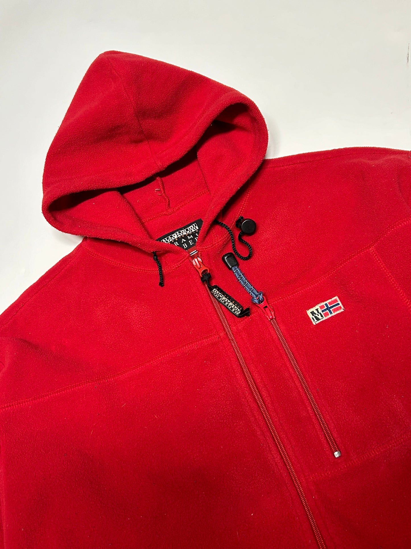 Vintage Napapijri full zip hooded fleece (L)