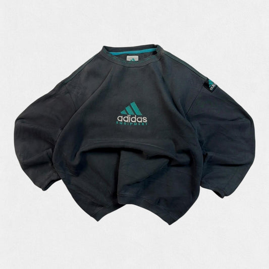 Vintage 90s adidas equipment centre logo sweatshirt (L)