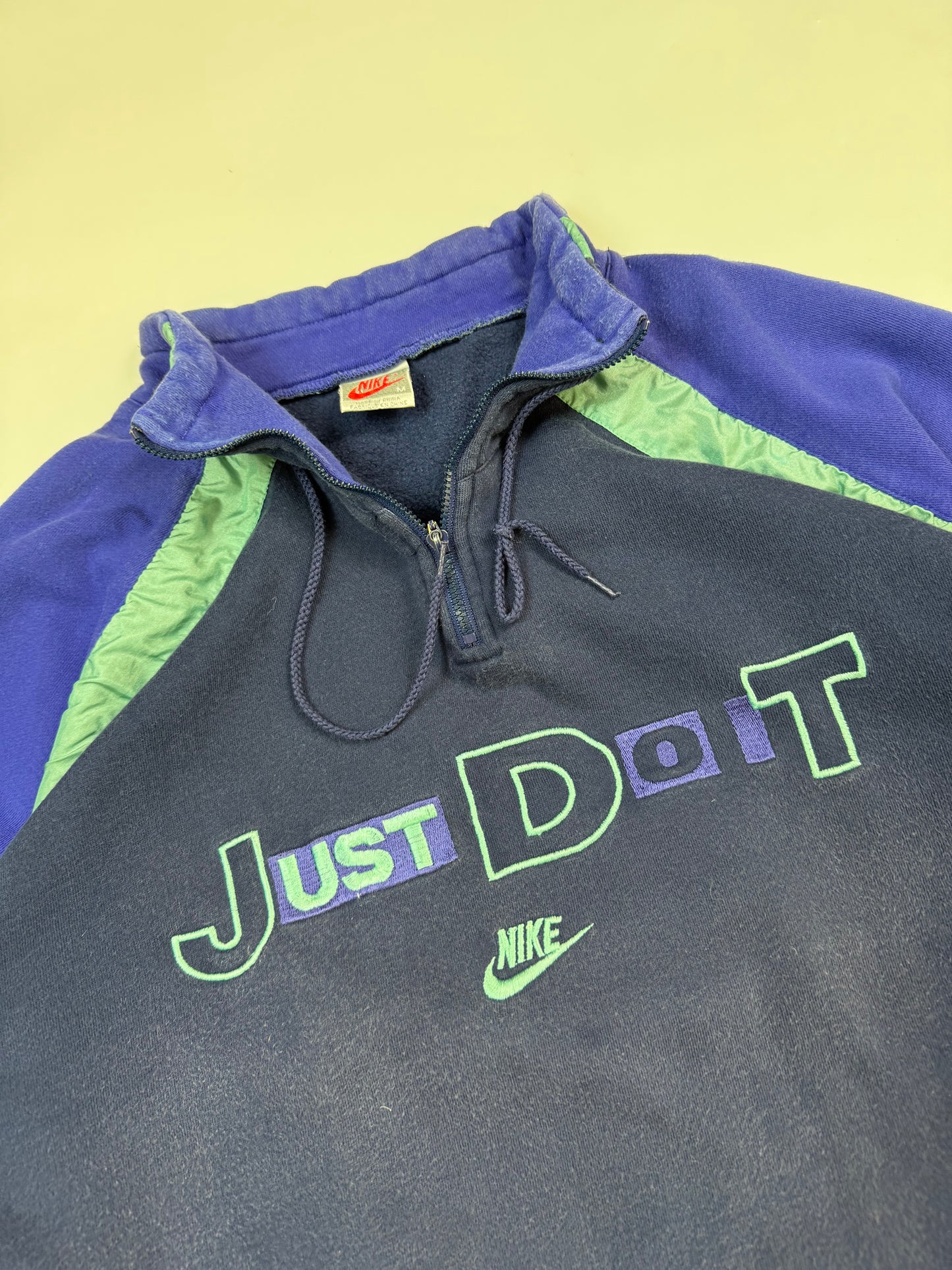 Vintage 80s Nike Just do it quarter zip sweatshirt (M)