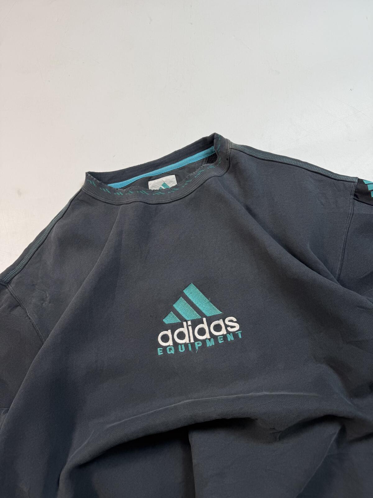 Vintage 90s adidas equipment centre logo sweatshirt (L)