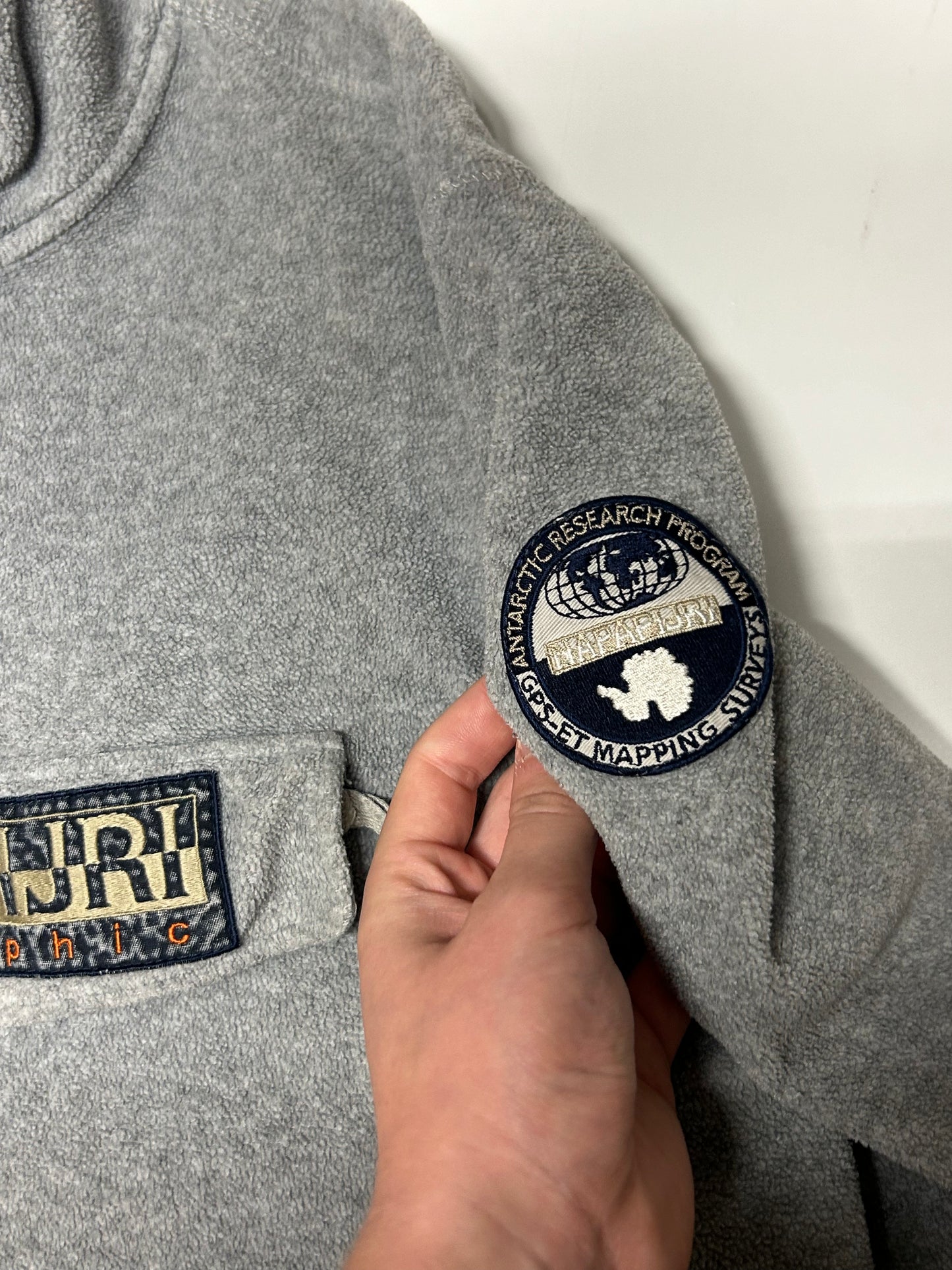 Vintage Napapijri quarter zip fleece (XL)