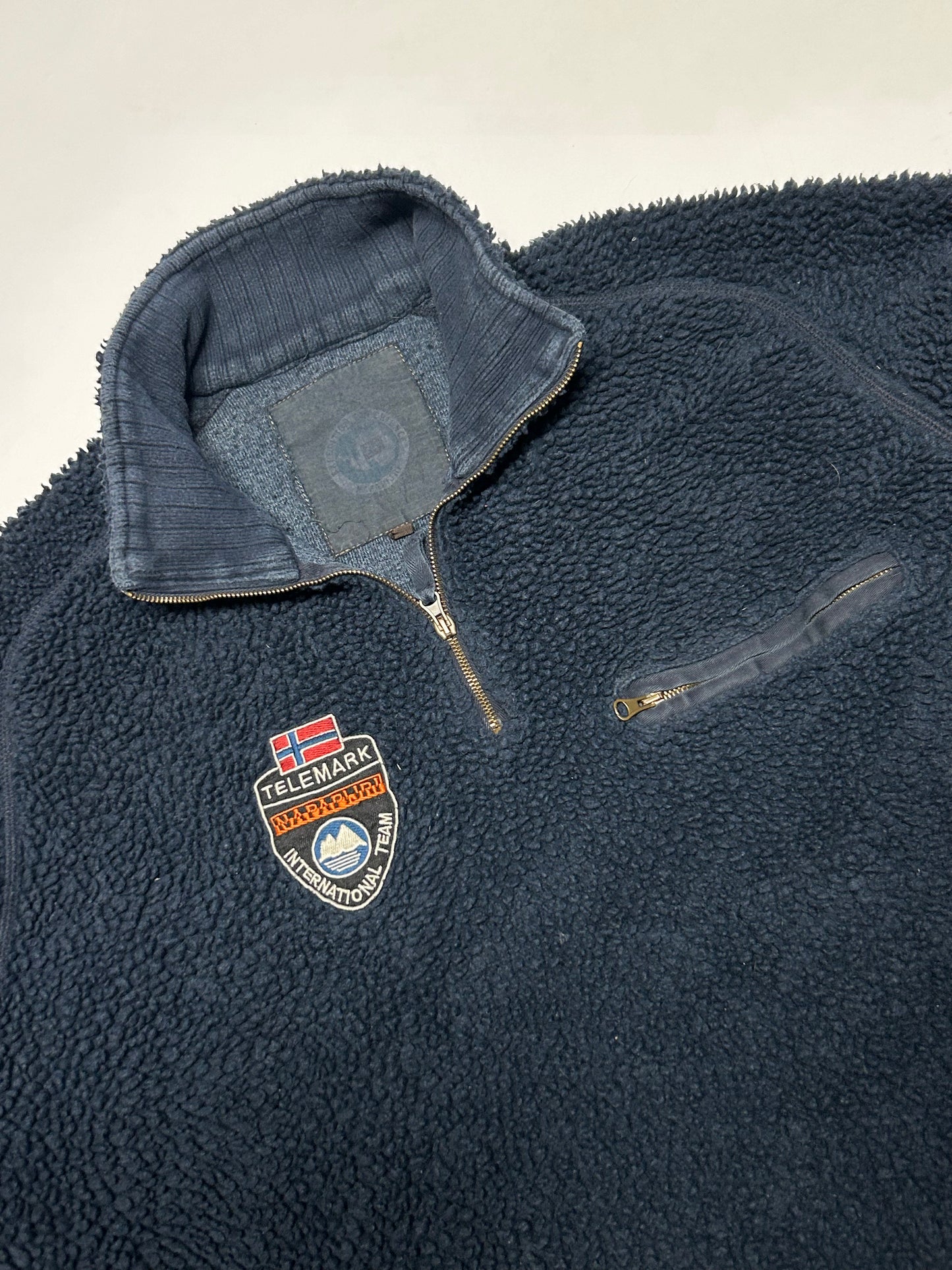 Vintage Napapijri telemark quarter zip fleece (M)