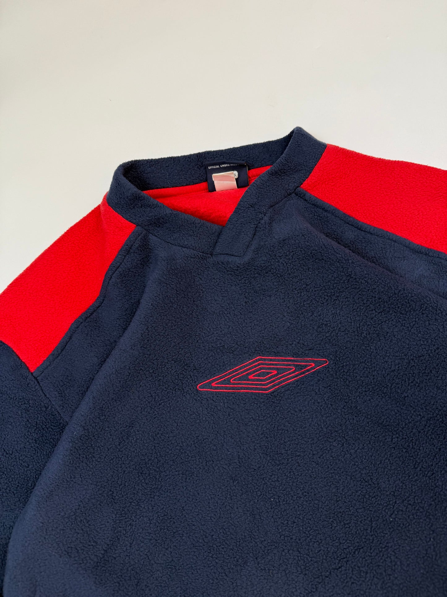 Vintage Umbro centre logo fleece sweatshirt (S)