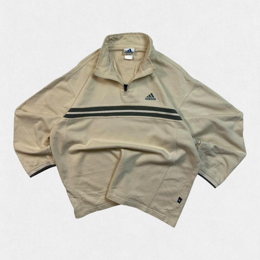 Vintage 90s adidas quarter zip sweatshirt (M)