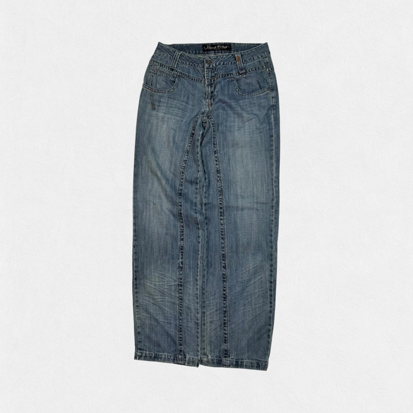 Vintage Y2K embroidered baggy hip hop Jeans (W30)