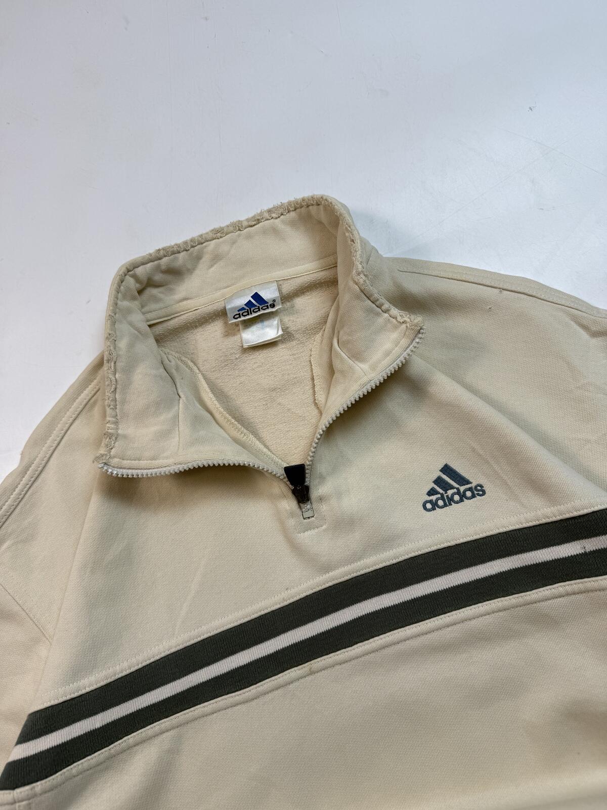 Vintage 90s adidas quarter zip sweatshirt (M)