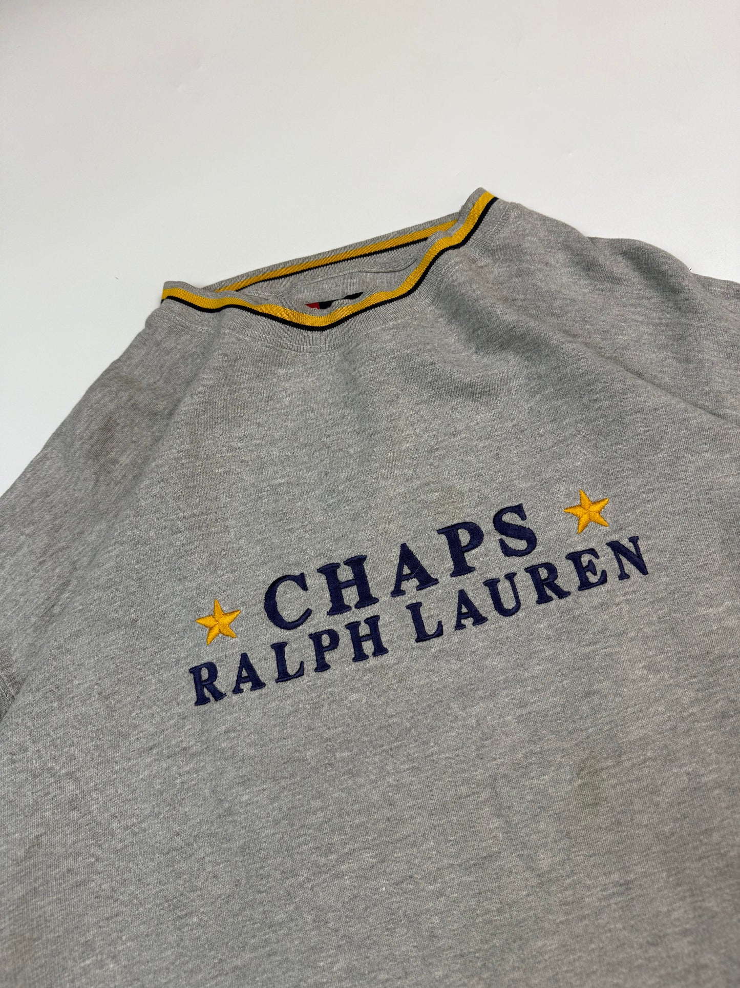 Vintage 90s Chaps Ralph Lauren spell out sweatshirt (XXL)