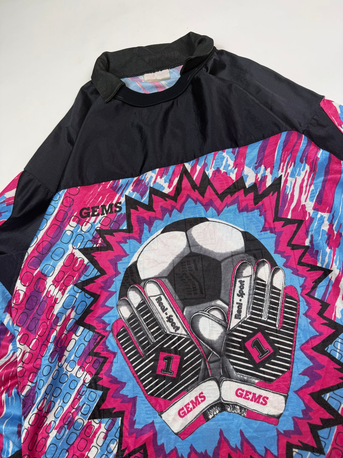 Vintage 90s Gems template goalkeeper football shirt (M)