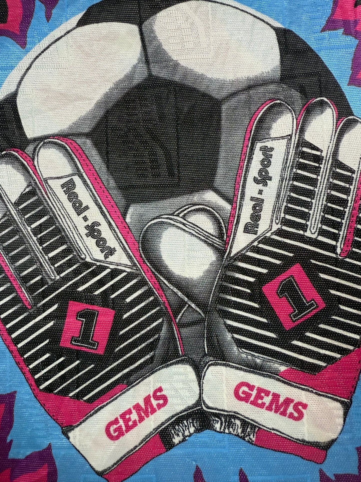 Vintage 90s Gems template goalkeeper football shirt (M)