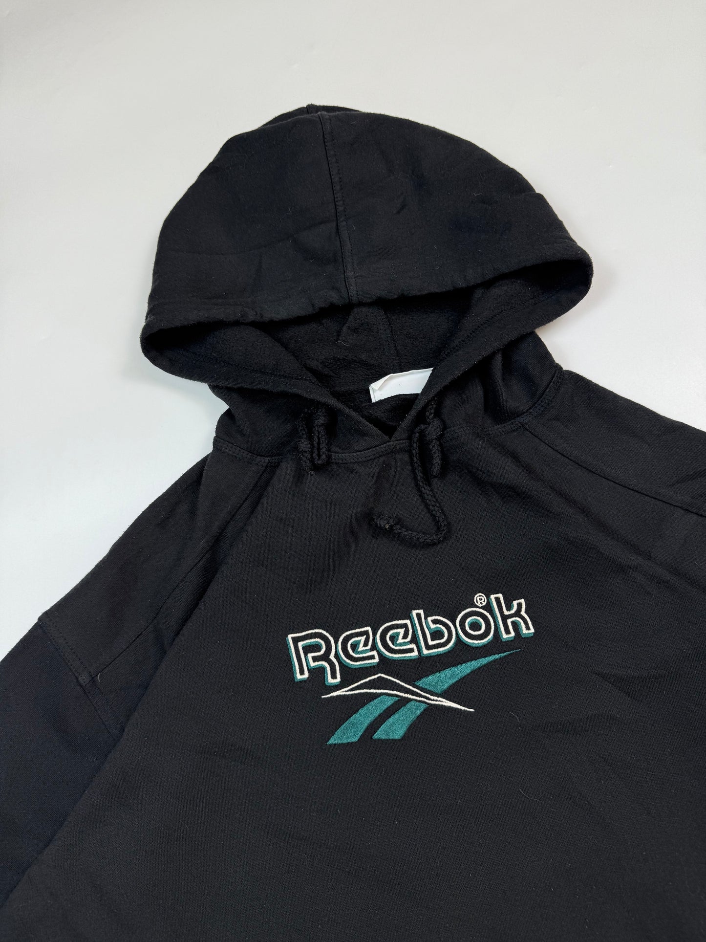 Vintage 90s Reebok spell out hoodie (XL)