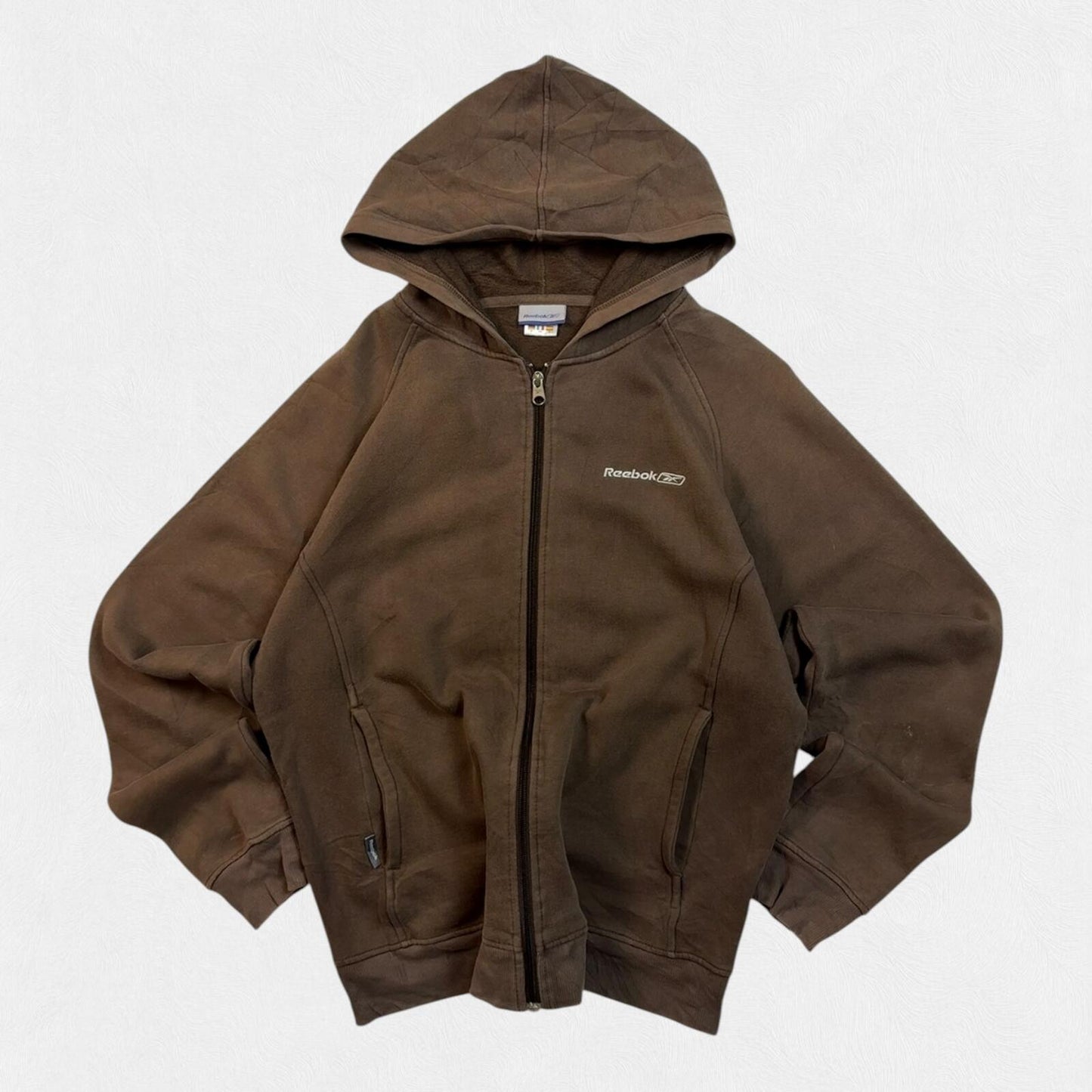 Vintage Reebok zip up hoodie (M)