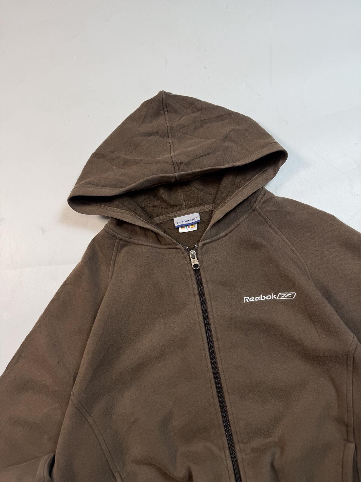 Vintage Reebok zip up hoodie (M)