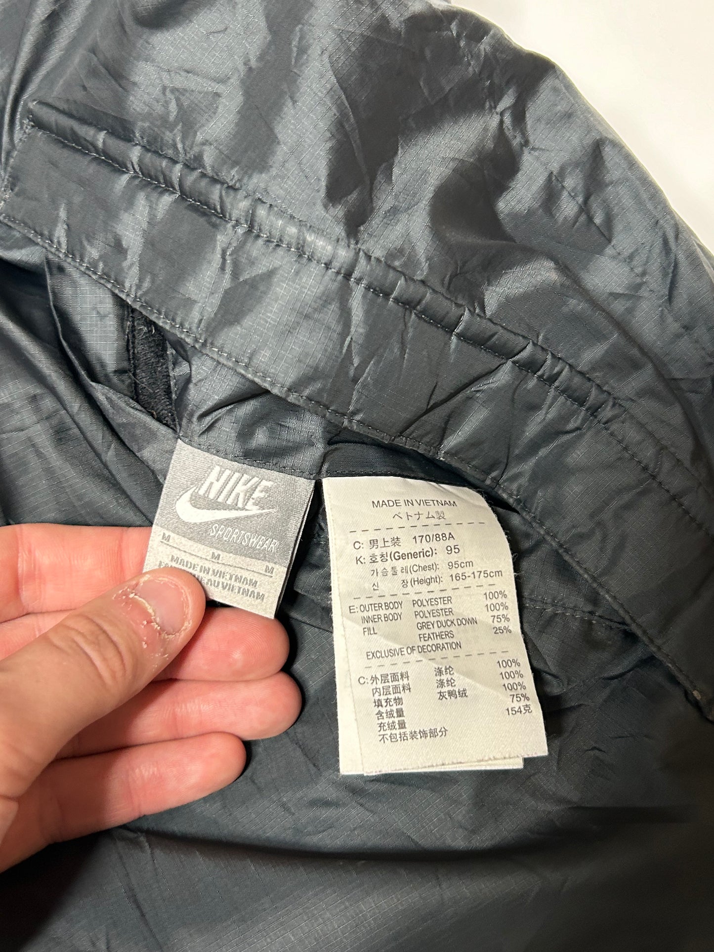 Vintage Nike reversible gilet puffer jacket (M)