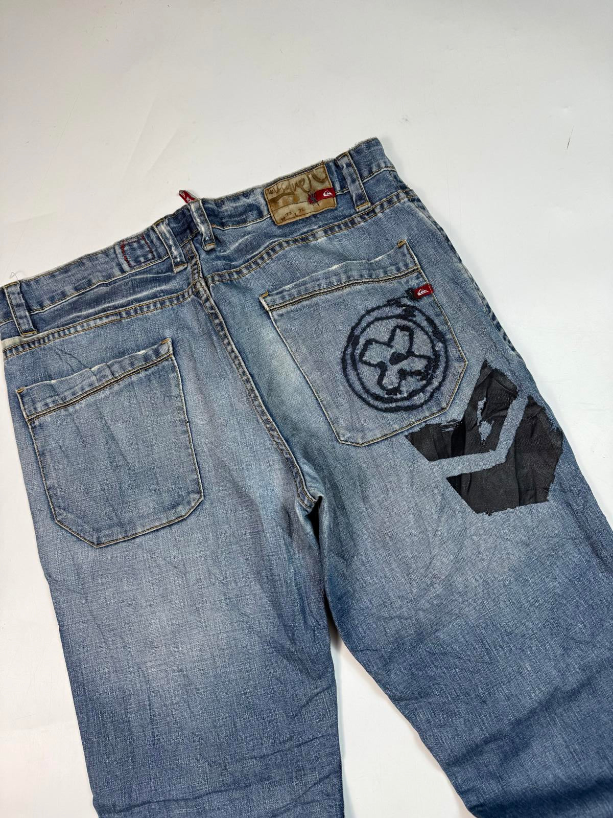 Vintage Y2K Quiksilver baggy hip hop Jeans (W33)