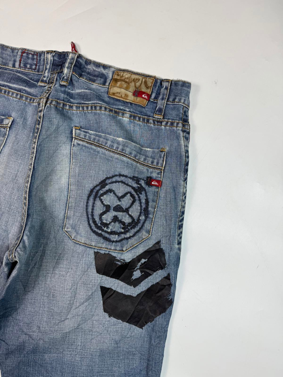 Vintage Y2K Quiksilver baggy hip hop Jeans (W33)