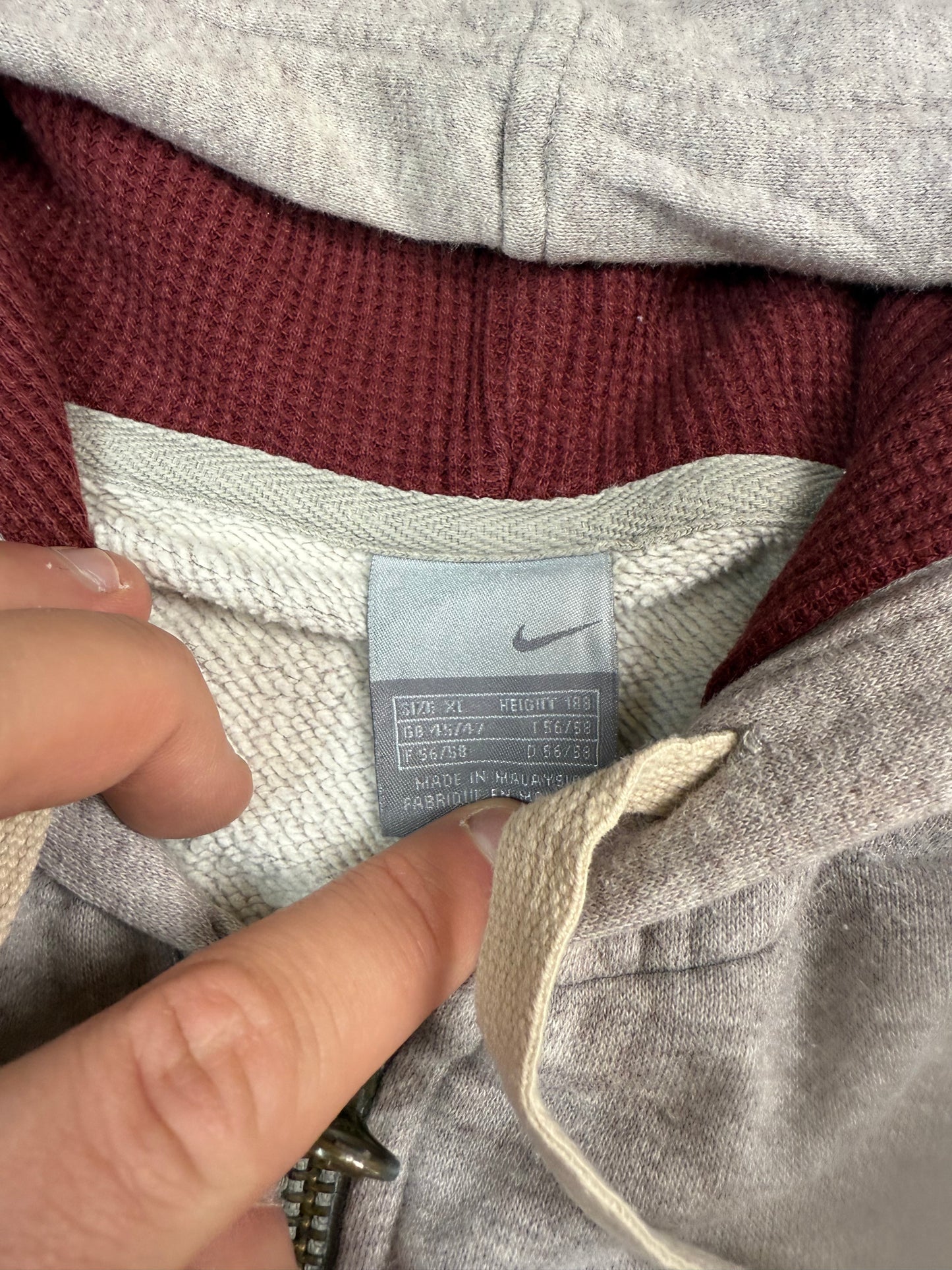 Vintage Nike spell out full zip hoodie (XL)