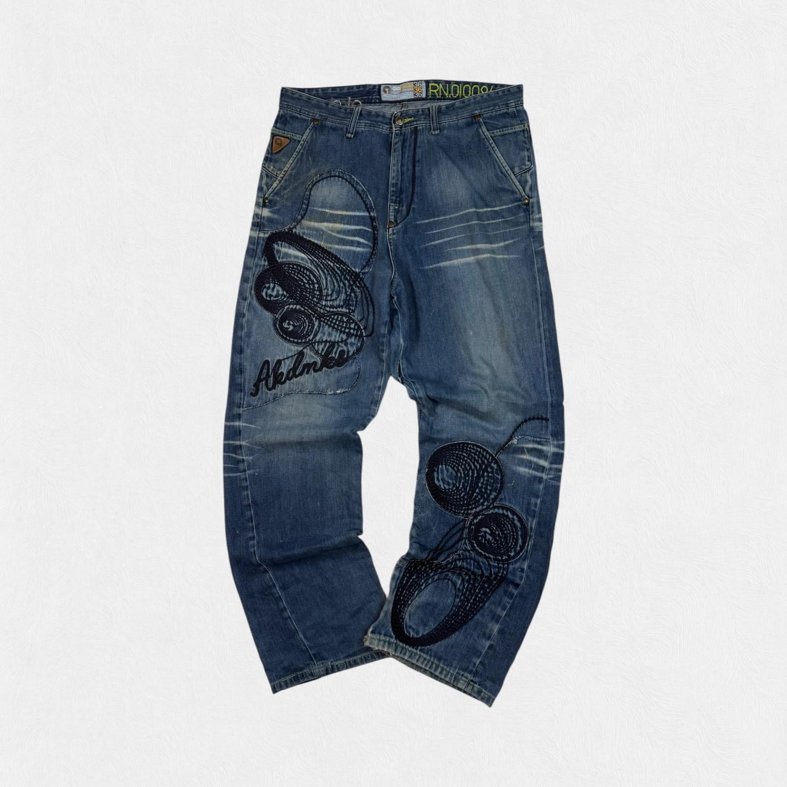 Vintage Akademiks baggy hip hop Jeans (W36)