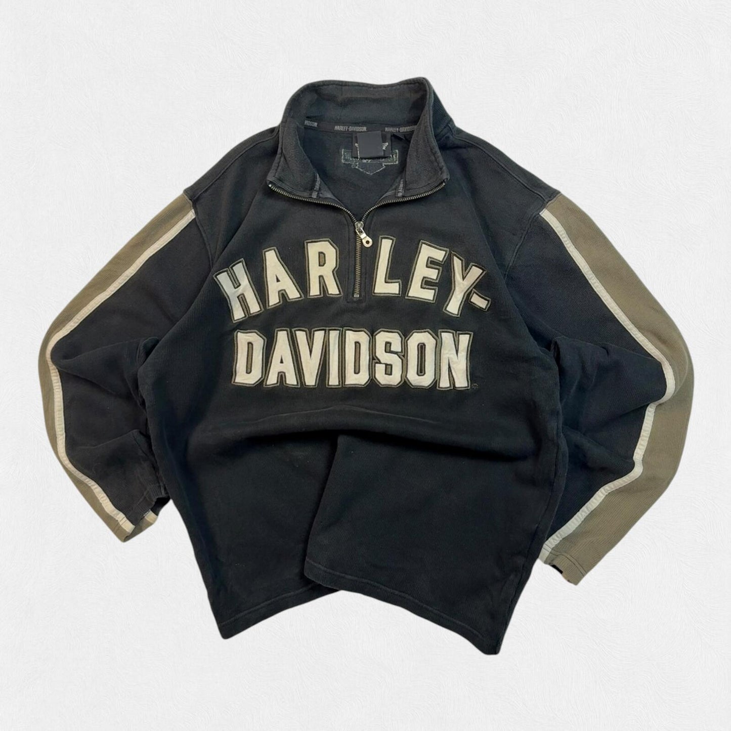 Vintage Harley Davidson quarter zip sweatshirt (M)