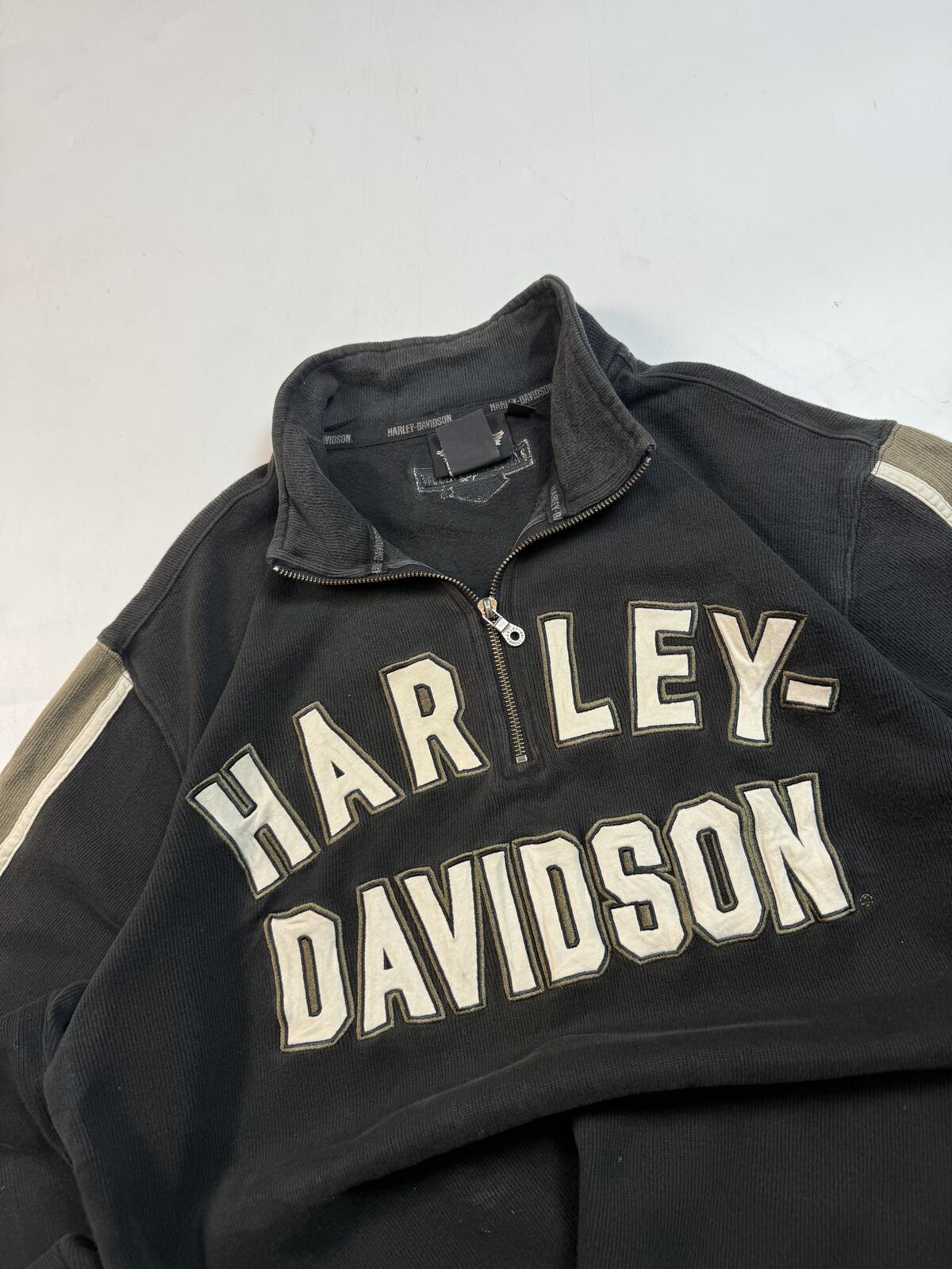 Vintage Harley Davidson quarter zip sweatshirt (M)